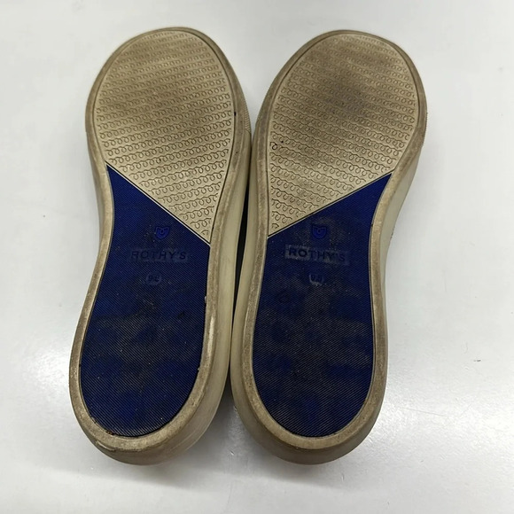 Rothy’s The Original Slip On Sneaker Shoes White Gray Opal Python Snake 9.5 - Picture 8 of 10